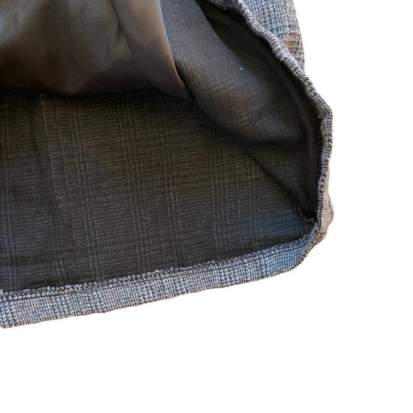 AML Clueless Plaid Tweed Button Pleat Front Preppy Celeb Style Mini Skirt -M - Picture 6 of 9